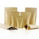 Resealable Snack Stand up Zipper Pouch Plastic Aluminum Foil Lined Kraft Packaging Food Paper Bags with Window