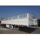 TITAN Tri - Axles Flatbed Semi Trailer with Fence for carrying 40ft  20ft container