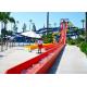Custom Speed Slide Outdoor Commercial Water Park Equipments Fiberglass Slides For Adult