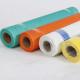 Different colors fiberglass self - adhesive mesh used for construction material on the wall