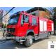 ​​​​​SINOTRUK HOWO 4x4 Offroad Fire Engine Truck With 4000 - 6000L Water Foam Tank 
