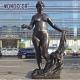 Customized life size outdoor decorative art nude Bronze sculpture