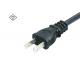 PSE Approval 2 Prong Power Extension Cord , Japan Printer Power Cable