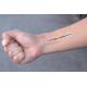 Metallic temporary tattoo