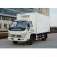 Right Hand Drive Small 4 ton Refrigerator Van Truck FOTON - FORLAND 4x2