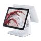 15 Inch White Color Dual Screen All In One Pos With 1024 X 768 Pixels