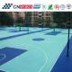 Outdoor / Indoor School SPU Crystal Basketball Court Flooring With Iaaf