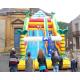 Palm Tree Bouncy Castle Commercial Inflatable Slide For Amusement Park