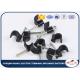 Square Nail Cable Clips Plastic PP Material 4mm To 40mm Size 100pcs / Bag