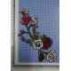 Washable 100% Embroidery Iron On Patches 190mm height 12C