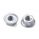 Flange-nut Customize Carbon Steel Hex Head Nuts , Hexagon Coupling Nuts DIN Standard