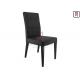 Urban-Style Metal Frame Black Leatherette Padded Armless Dining Chair