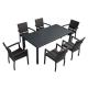 Patio 1.97 Cushion Thickness Rattan Garden Table And Chairs