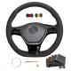 Hand Sewing Black Suede Steering Wheel Cover for VW Golf 7 Mk7 Polo Jetta Passat B8 Tiguan Sharan Touran UP