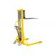 Adjustablemanual Hydraulic Pallet Stacker , Straddle Stacker Forklift High Efficiency