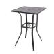 Metal Bistro Table Bar Height Outdoor Square With Umbrella Holes