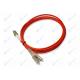 Multimode Fiber Optic Jumper Patch Cable SC To LC Duplex PC Polishing Type