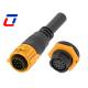 Male Cable 12 Pin Waterproof Connector Wire To Board IP67 For Signal Transmissio