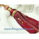 Wholesale custom long tassel fringe trimming for curtain attractive tieback hanging ball