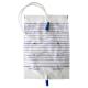 Disposable Urine Bag Urine Collection Drainage Bag 2000ml With Push Pull Drain Valve