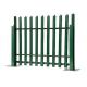 Park Green Color Pvc Security Palisade Fence Pales , Wire Mesh Fence