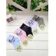 Lovely christmas snow patterned design knitted supersoft terry cotton socks for baby