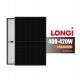 Longi Mono Solar Module Panels Lr5-54hpb Single Glass 108 Cells Longi All Black 410w 420w