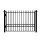 House Gates Design Garden Black Iron Fence Panels , Outdoor Metal Fence