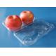 Manufactury Diaposable plastic food packaging container fruit packaging container Apple packaging box 2 pcs Apples