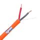 2cores PVC Jacket Fire Alarm Communication Cable 0.75mm2 for Shielded Bare Copper Core
