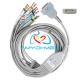 2.4m DB15 ECG Cable One Piece 10 Lead Banana EKG Cable Compatible GE Marquette