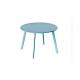 Washable Blue Round Garden Steel Table With Moisture Resistant