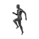 Running Male Athletic Mannequin , Leg Lifting Matte Full Body Male Mannequin