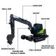 2200 Rpm Small Wheeled Excavator Two In One Power Wheel Excavator