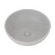 Counter Top Table Concrete Wah Basin Light Cyan Gray Round Shape