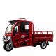 1500w Electric Cargo Tricycle with Enclosed Body High Displacement and Red Color Made