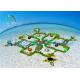 Lake Sea Floating Obstacle Course / Inflatable Water Park Games For Resort