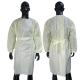 Reinforced Disposable Protective Gowns White Color Durable Comfortable