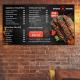 55 Inch Lcd Digital Menu Board For Coffee Shop Cafe Restaurants