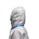 Full Body Disposable Protective Suit , Non Woven Coverall Anti Virus Protection