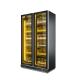 Fan Cooling Glass Door Upright Refrigerator For Sell Monster Energy Drink Display Fridge