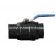 PVC Ball Valve with Straight Through Type Channel and Steel Handle