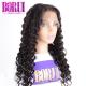 Deep Wave Human Hair Lace Front Wigs Brazilian With Baby Hair Swiss Lace