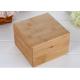 Natural Color Custom Bamboo Boxes , Bamboo Essential Oil Box Gift Packaging Wooden Box