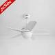 32 Inches Modern Ceiling Fan , AC Motor Plastic Blades White Quiet Ceiling Fan