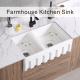 33In Double Bowls Farmhouse Kitchen Sink Fireclay Country Style Sink