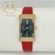 Laser Printing Logo Leather Strap Quartz Watch with 30 Meters Water Waterproof