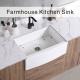 Apron Front White Ceramic Farmhouse Kitchen Sink 30 Inch Single Bowl