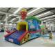 Colourful Amusement Park Blow Up Bounce House , Outdoor Obstacle Course Moon Bounce Inflattable Tunnel