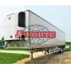 48ft Refrigerated Box Trailer , Tri Axle Refrigerated Trailer 12.00R20 Tire Model